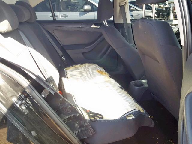 3VW1K7AJ2CM354325 - 2012 VOLKSWAGEN JETTA BASE BLACK photo 6