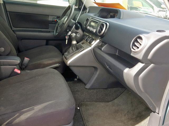 JTLKE50E081040009 - 2008 TOYOTA SCION XB BLUE photo 5