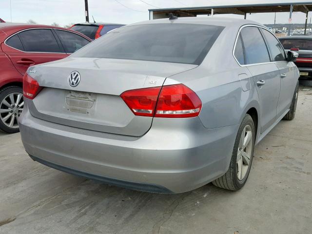 1VWBH7A30CC027119 - 2012 VOLKSWAGEN PASSAT SE SILVER photo 4