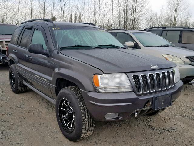 1J8GW68J72C213244 - 2002 JEEP GRAND CHER GRAY photo 1