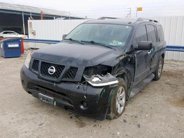 5N1BA0ND3DN603644 - 2013 NISSAN ARMADA SV BLACK photo 2