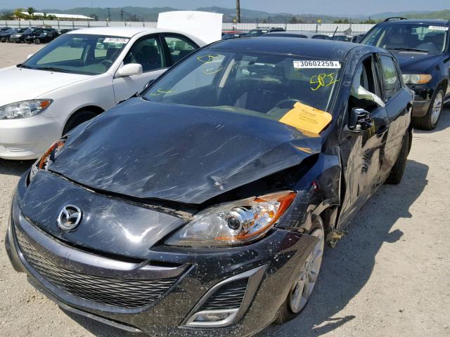 JM1BL1K6XB1377729 - 2011 MAZDA 3 S BLACK photo 2