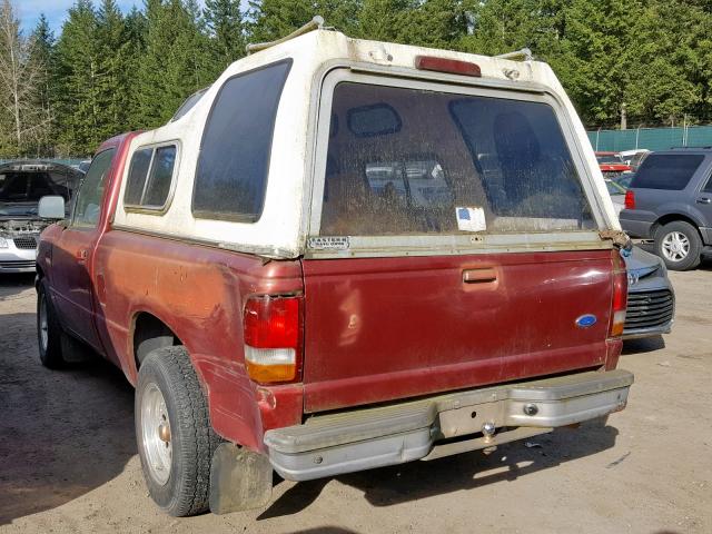 1FTCR10A7VPB55919 - 1997 FORD RANGER RED photo 3