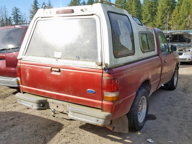 1FTCR10A7VPB55919 - 1997 FORD RANGER RED photo 4
