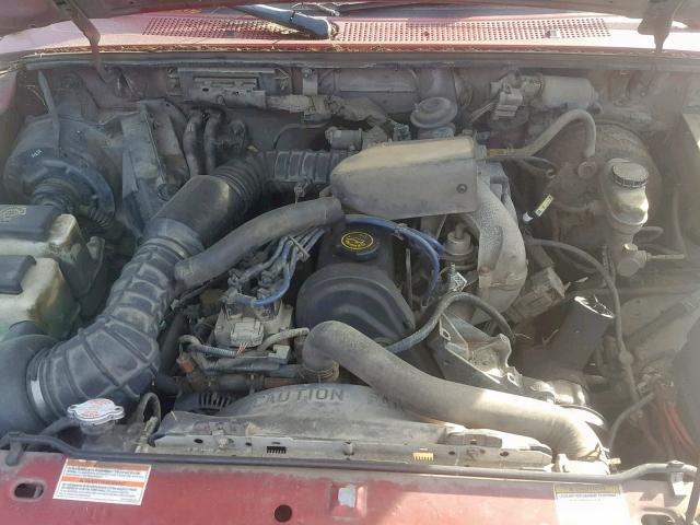 1FTCR10A7VPB55919 - 1997 FORD RANGER RED photo 7