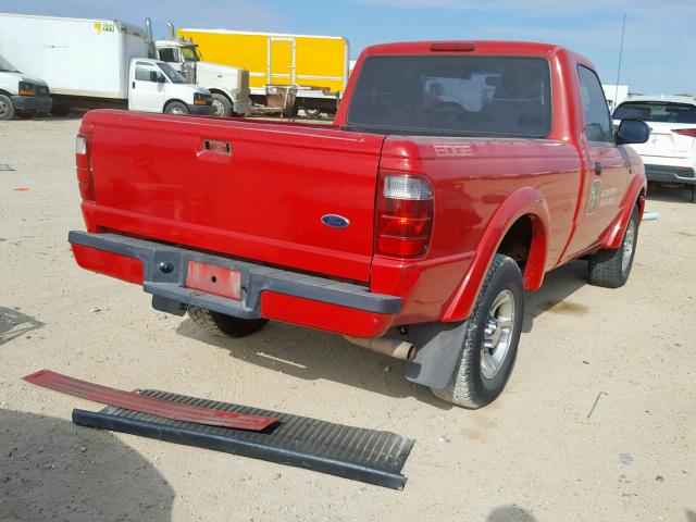 1FTYR10U45PA47290 - 2005 FORD RANGER RED photo 4