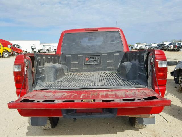 1FTYR10U45PA47290 - 2005 FORD RANGER RED photo 6