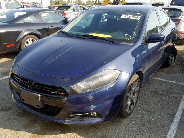 1C3CDFBA6DD339780 - 2013 DODGE DART SXT BLUE photo 2