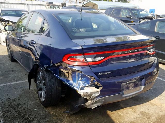 1C3CDFBA6DD339780 - 2013 DODGE DART SXT BLUE photo 3