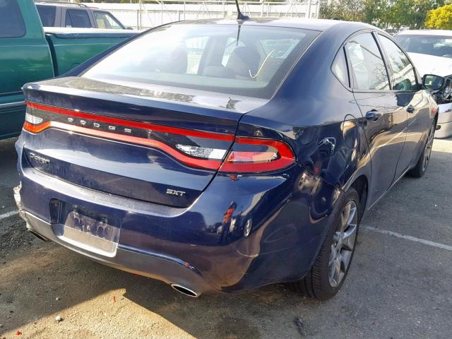 1C3CDFBA6DD339780 - 2013 DODGE DART SXT BLUE photo 4