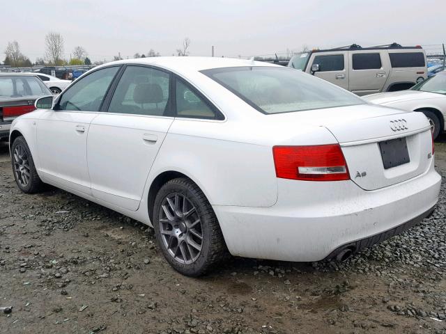 WAUDH74F27N060826 - 2007 AUDI A6 3.2 QUA WHITE photo 3