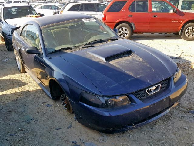 1FAFP42X12F114831 - 2002 FORD MUSTANG GT BLUE photo 1