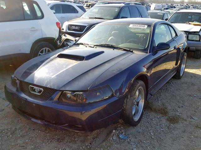 1FAFP42X12F114831 - 2002 FORD MUSTANG GT BLUE photo 2