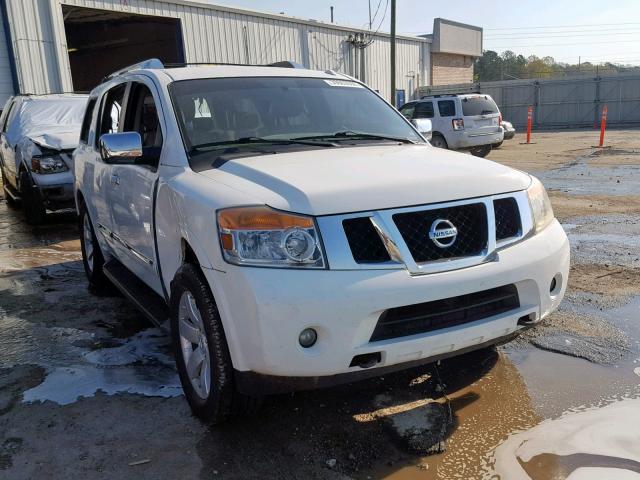 5N1BA0ND1BN601145 - 2011 NISSAN ARMADA SV WHITE photo 1