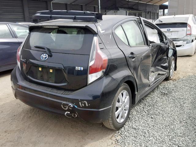 JTDKDTB30H1592107 - 2017 TOYOTA PRIUS C BLUE photo 4