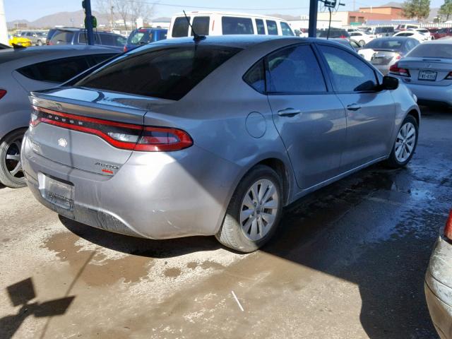 1C3CDFDH0ED916878 - 2014 DODGE DART SE AE SILVER photo 4