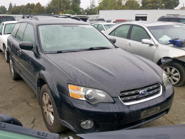 4S4BP61C757372400 - 2005 SUBARU LEGACY OUT BLACK photo 1