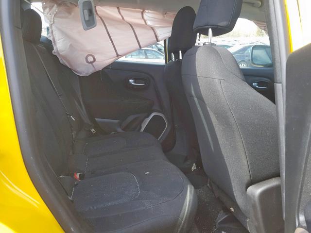 ZACCJBAT9GPD42274 - 2016 JEEP RENEGADE S 黄色 照片 6