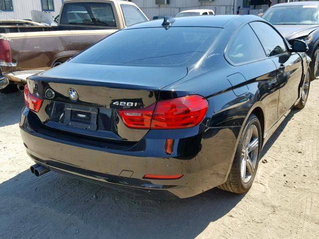 WBA3N7C56FK223006 - 2015 BMW 428 I BLACK photo 4