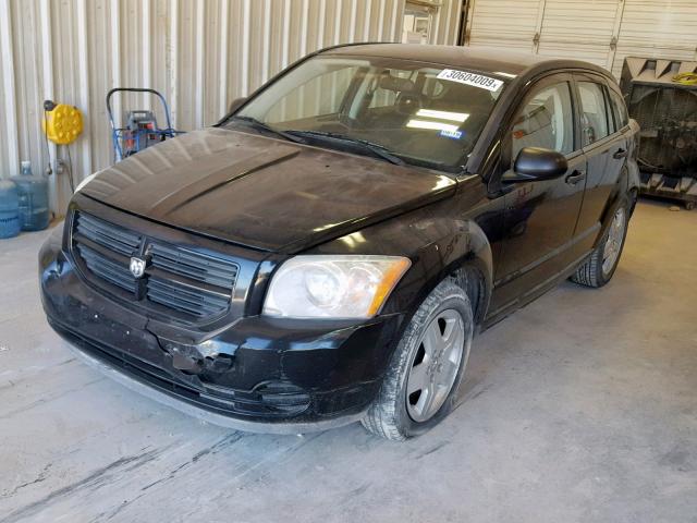 1B3HB28C38D769797 - 2008 DODGE CALIBER BLACK photo 2