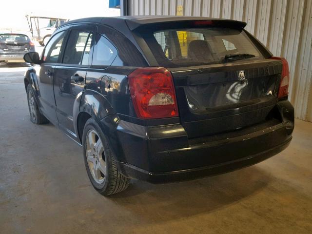 1B3HB28C38D769797 - 2008 DODGE CALIBER BLACK photo 3