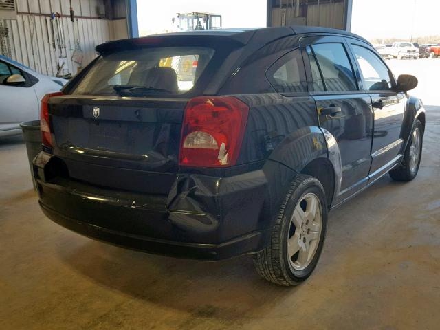 1B3HB28C38D769797 - 2008 DODGE CALIBER BLACK photo 4