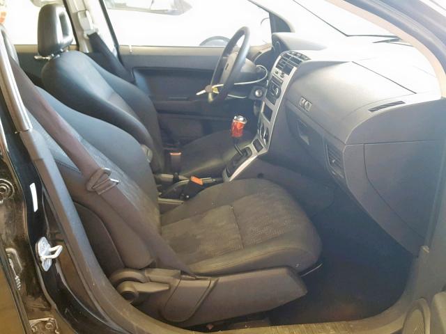 1B3HB28C38D769797 - 2008 DODGE CALIBER BLACK photo 5