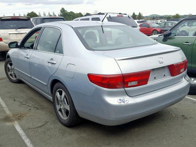 JHMCN36425C010642 - 2005 HONDA ACCORD HYB SILVER photo 3