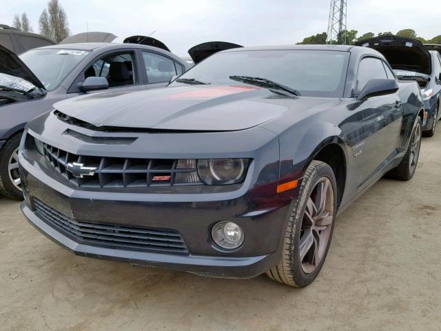 2G1FK1EJ0C9164623 - 2012 CHEVROLET CAMARO 2SS BLACK photo 2