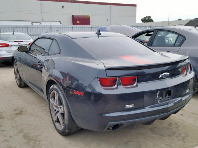 2G1FK1EJ0C9164623 - 2012 CHEVROLET CAMARO 2SS BLACK photo 3