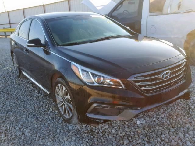 5NPE34AF9HH481680 - 2017 HYUNDAI SONATA SPO BLACK photo 1