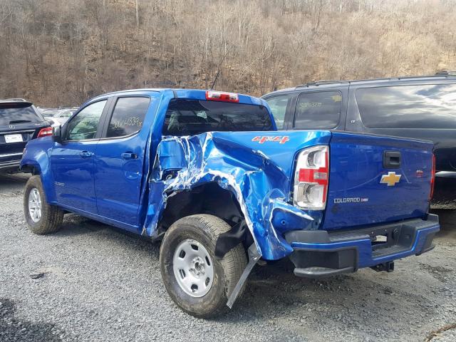 1GCGTBEN4K1100590 - 2019 CHEVROLET COLORADO BLUE photo 3