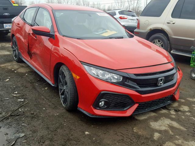 SHHFK7H44JU221624 - 2018 HONDA CIVIC SPOR RED photo 1