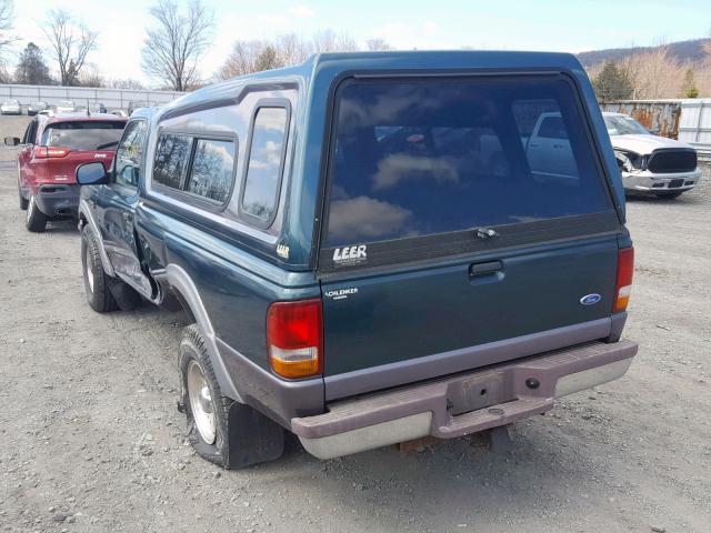 1FTCR11X0STA25471 - 1995 FORD RANGER GREEN photo 3