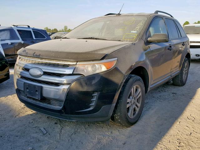 2FMDK3GC4BBB47805 - 2011 FORD EDGE SE BLACK photo 2