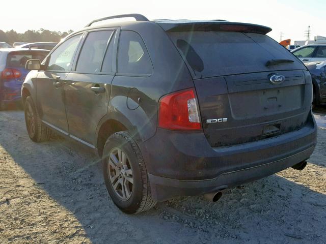 2FMDK3GC4BBB47805 - 2011 FORD EDGE SE BLACK photo 3