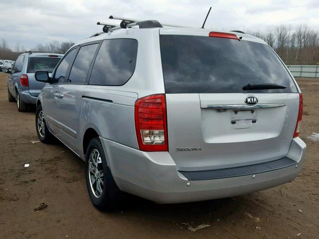 KNDMG4C76E6577584 - 2014 KIA SEDONA LX SILVER photo 3