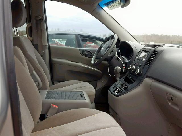 KNDMG4C76E6577584 - 2014 KIA SEDONA LX SILVER photo 5