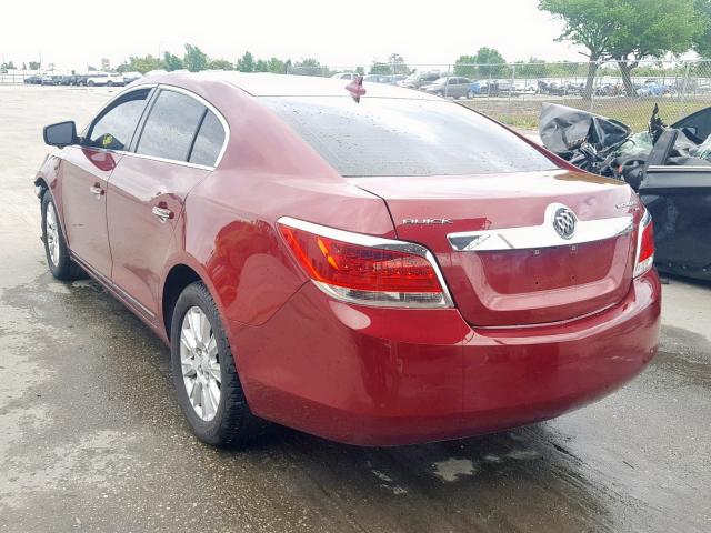 1G4GB5GGXAF237033 - 2010 BUICK LACROSSE C RED photo 3