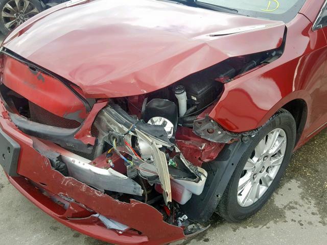 1G4GB5GGXAF237033 - 2010 BUICK LACROSSE C RED photo 9