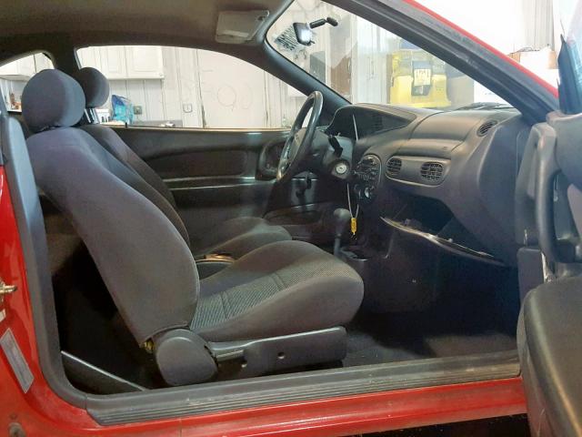 3FAKP1138XR208730 - 1999 FORD ESCORT ZX2 RED photo 5