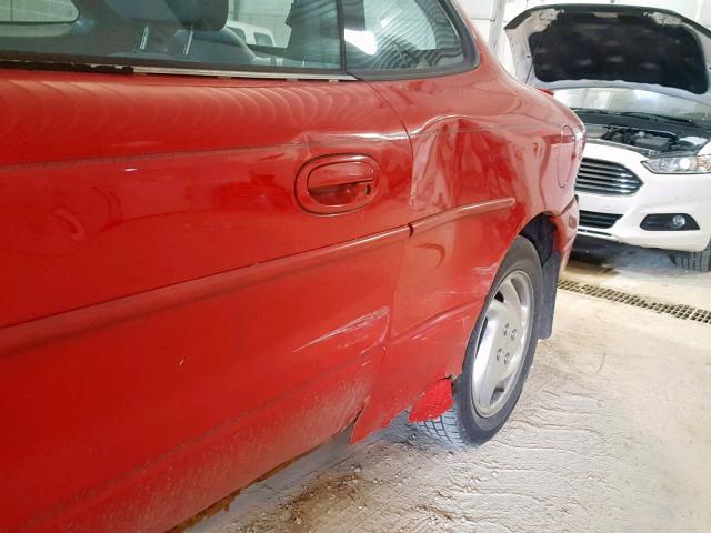 3FAKP1138XR208730 - 1999 FORD ESCORT ZX2 RED photo 9