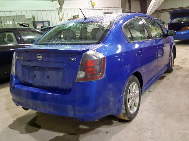 3N1AB6APXAL653570 - 2010 NISSAN SENTRA 2.0 BLUE photo 4