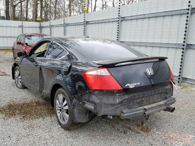 1HGCS1B88AA007680 - 2010 HONDA ACCORD EXL BLACK photo 3