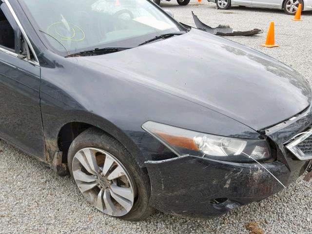 1HGCS1B88AA007680 - 2010 HONDA ACCORD EXL BLACK photo 9