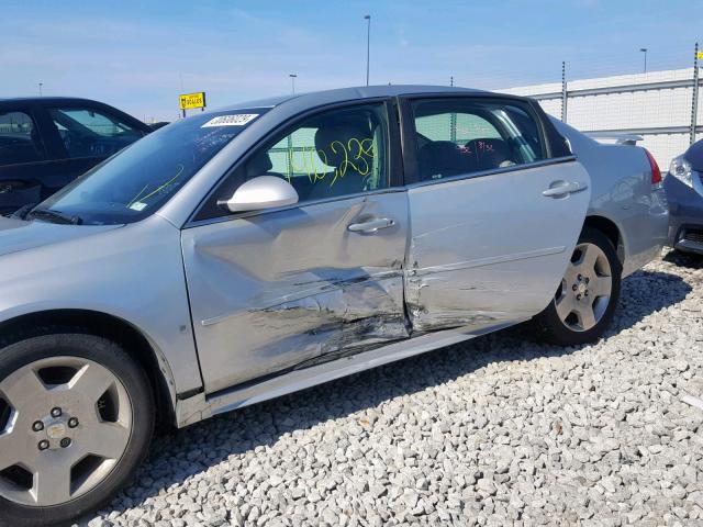 2G1WD57C491190469 - 2009 CHEVROLET IMPALA SS SILVER photo 9