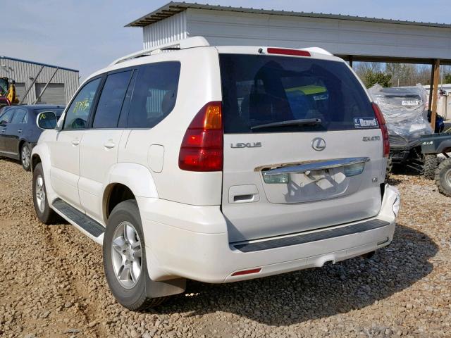 JTJBT20X340028774 - 2004 LEXUS GX 470 WHITE photo 3