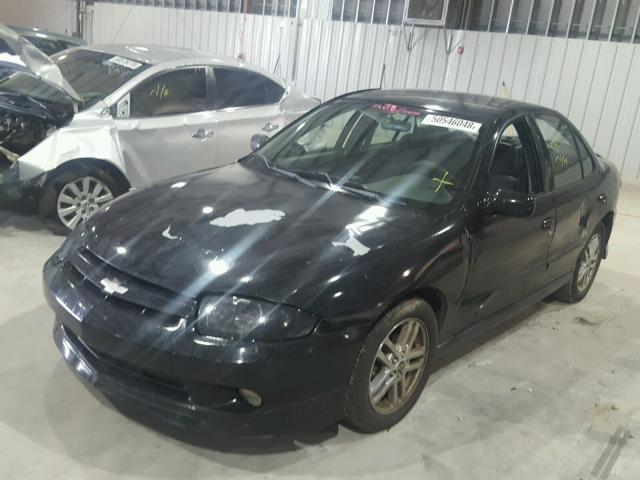 1G1JH52F137150666 - 2003 CHEVROLET CAVALIER L BLACK photo 2