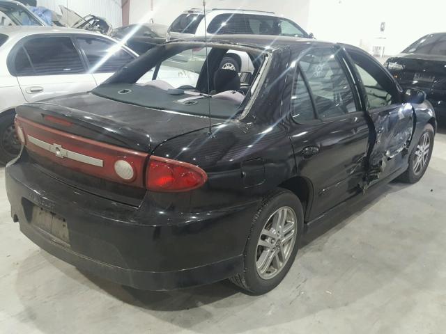 1G1JH52F137150666 - 2003 CHEVROLET CAVALIER L BLACK photo 4