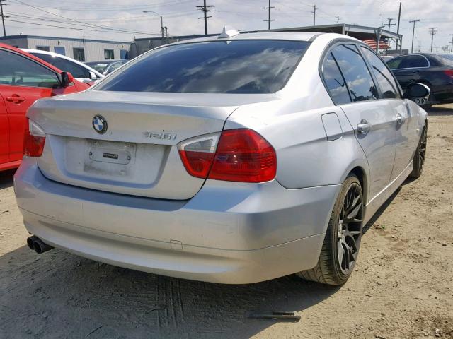 WBAVC53538FZ85935 - 2008 BMW 328 I SULE SILVER photo 4